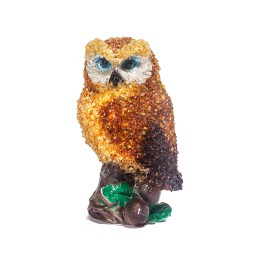 Сова Янтарь полистоун