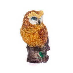 Сова Янтарь полистоун