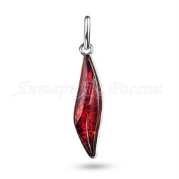 Подвеска &quot;Штрих&quot; из Бернита Посеребрение