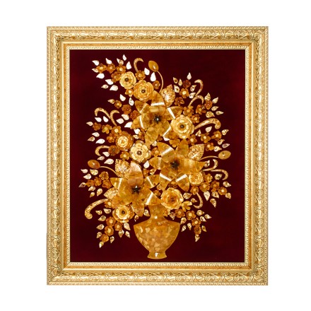 Панно &quot;Лилии&quot; из Янтаря купить