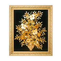 Панно &quot;Цветы&quot; из Янтаря