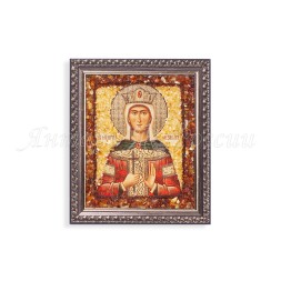Икона &quot;св.Александра&quot; с Янтарем