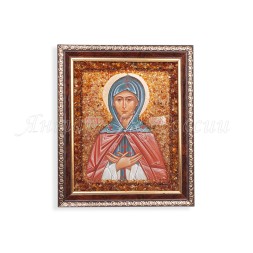 Икона &quot;св.Апполинария&quot; с Янтарем