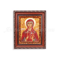 Икона &quot;св.Валерия&quot; с Янтарем