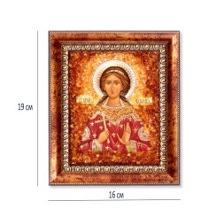 Икона &quot;св.Вероника&quot; с Янтарем