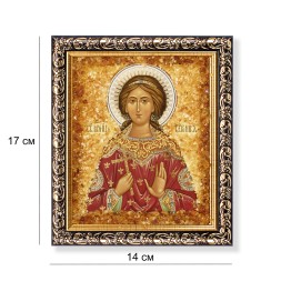 Икона &quot;св.Вероника&quot; с Янтарем