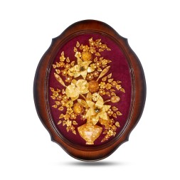 Панно &quot;Цветы&quot; из Янтаря