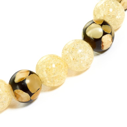 Браслет &quot;Шар&quot; из Янтаря и юв.смолы купить