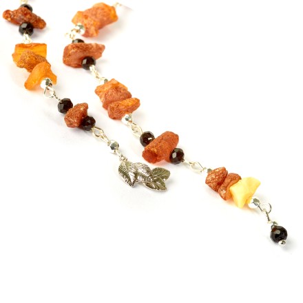 Колье &quot;Лечебное&quot; из Янтаря и шпинели на струне купить