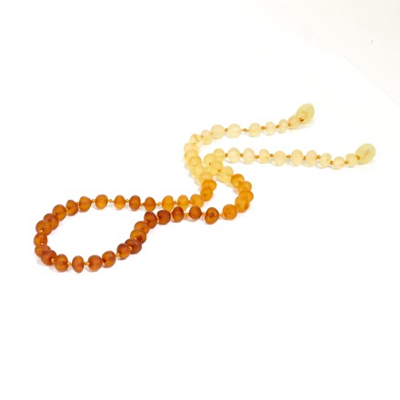 Бусы детские &quot;Мятый шар&quot; из Янтаря с градиентом купить