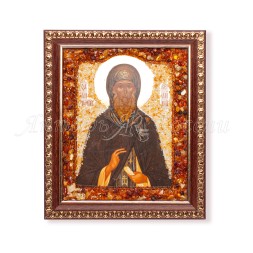 Икона &quot;св.Антоний&quot; с Янтарем