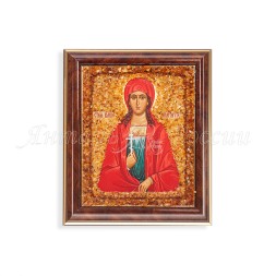 Икона &quot;св.Маргарита&quot; с Янтарем