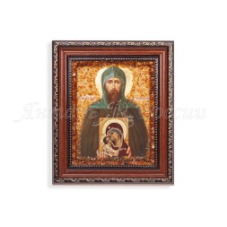 Икона &quot;св.Игорь&quot; с Янтарем