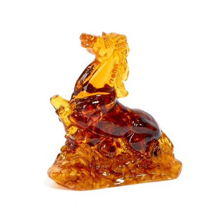 Фигурка &quot;Конь &quot;Грация&quot; из Янтаря и эпоксидной смолы купить